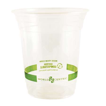 WORLD CENTRIC World Centric Clear Compostable Corn Starch Cups, PK1000 CP-CS-16